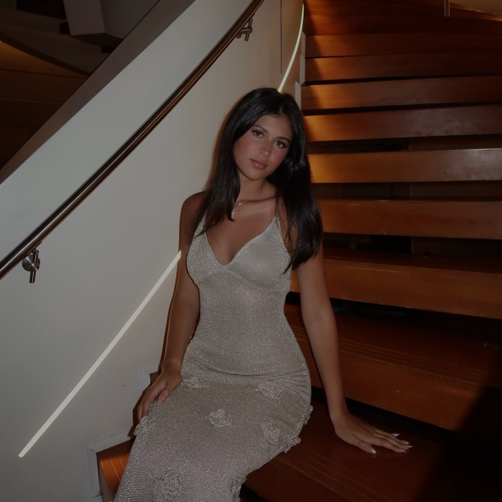 Suki Metallic Knit Maxi Dress